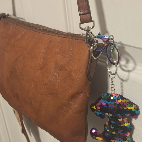 Fossil Leather Purse Crossbody Adjustable Strap - Picture 4 of 16